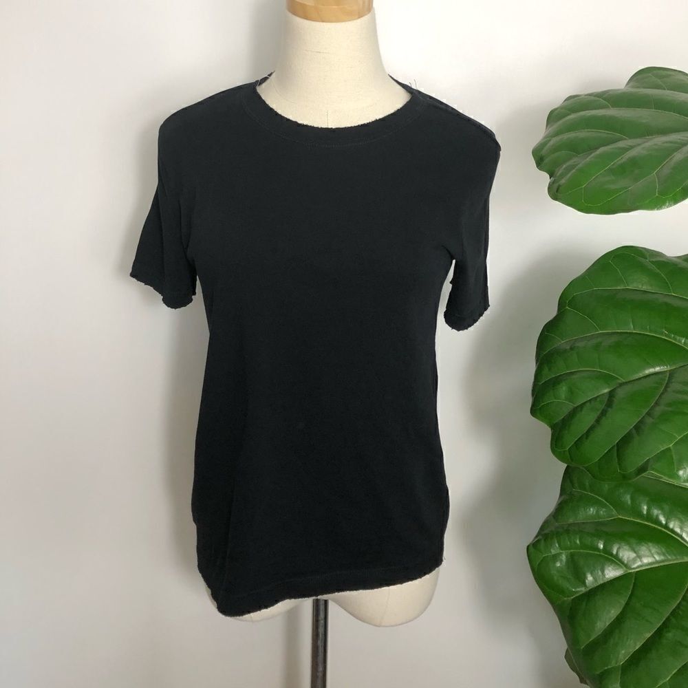 ZARA Trafaluc Black Cotton Tee XS